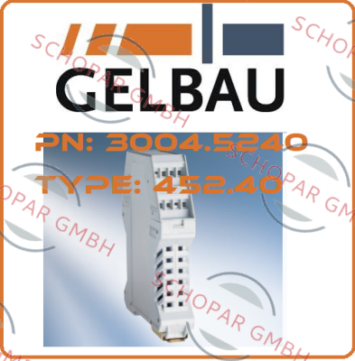 Gelbau-P/N: 3004.5240 Type: 452.40 price
