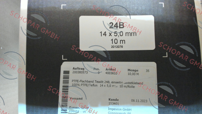 Teadit-4003610 - Teadit 24B - PTFE/Teflon 14 x 5,0 mm price