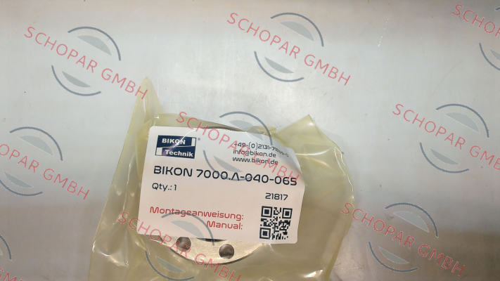 Bikon-Type 7000.A-040-065 price