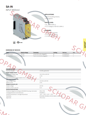 Wieland Electric-P/N: R1.180.0420.0 Type: SA-IN-S1-K-C DC 24V price