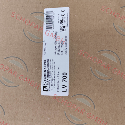 Rübsamen & Herr-LV 700 230V AC (saugend) price