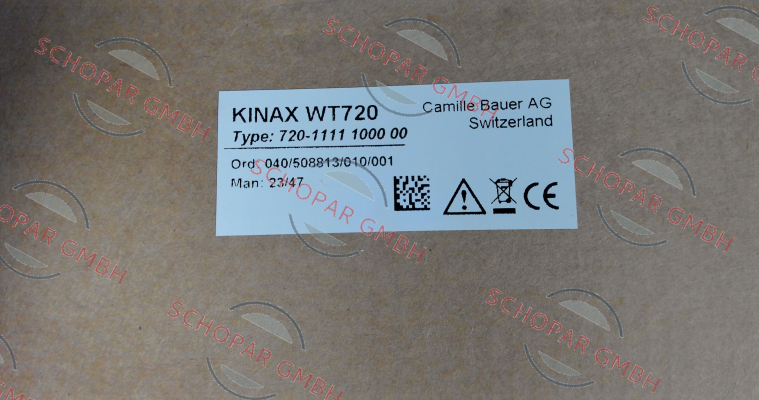 Camille Bauer-KINAX WT720 / 720-1111 1000 00 price