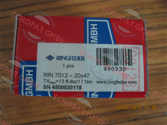 Ringfeder-RFN 7012 20x47  price