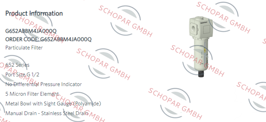 Asco-G652ABBM4JA000Q price