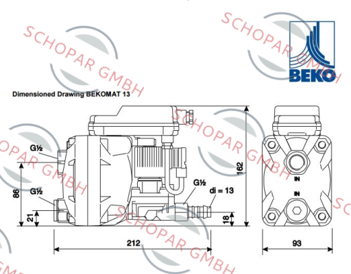 Beko-2000021 KA 13A 10A0 price