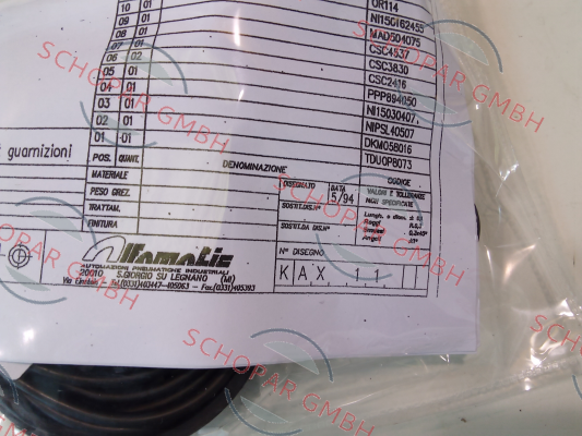 Alfamatic-Cod. KAX 11 price