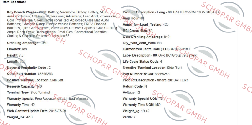 AC DELCO-79PG price