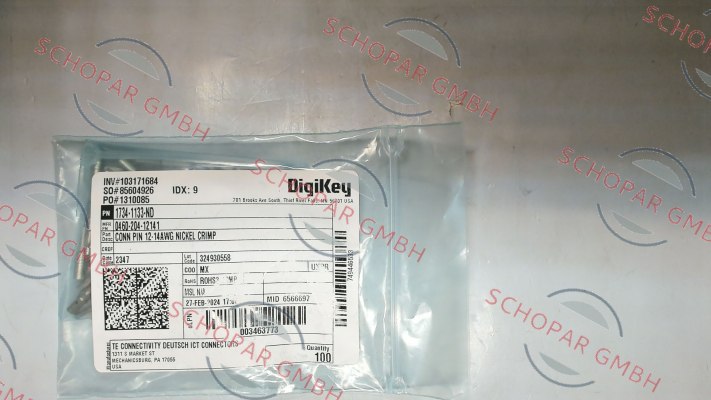 Deutsch (TE Connectivity)-0460-204-12141 price