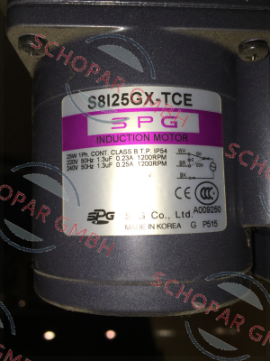 Spg Motor-S8I25GX-TCE price