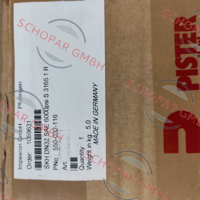 Pister-SKH DN32 SAE 6000psi S 3165 1 RA / 550-032-116 price