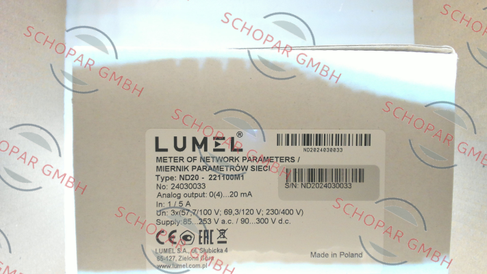 LUMEL-ND20 221100M1 price