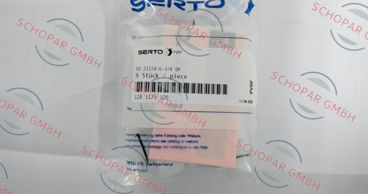 Serto-P/N: 128.1171.120 Type: SO 21124-6-3/8 OR price