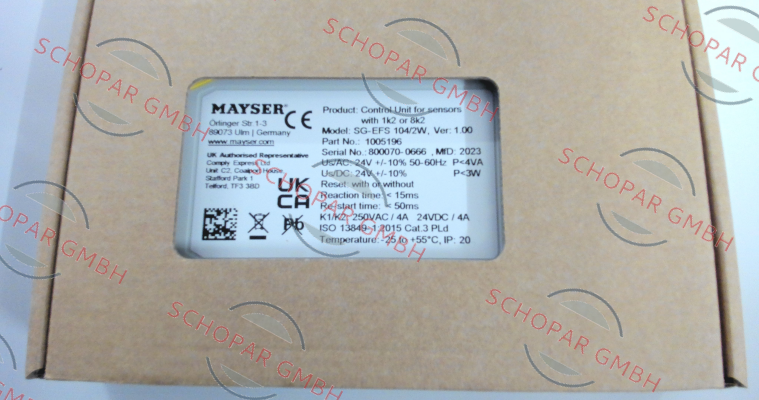 Mayser-Nr. 1005196 Type SG-EFS 104 2W price