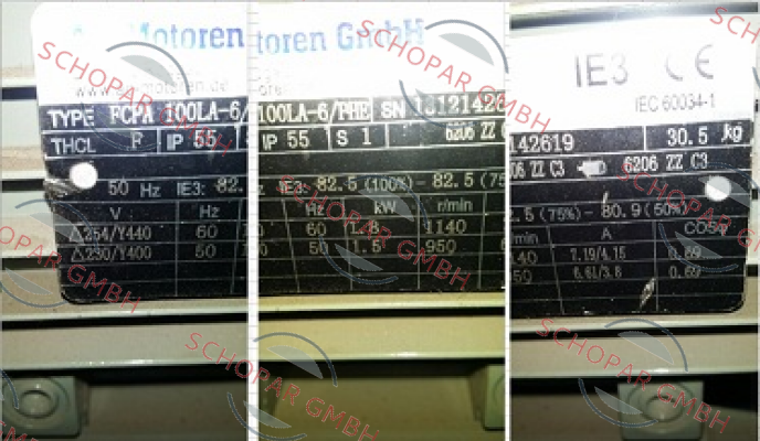 AC Motoren-FCPA 100LA-6/PHE obsolete, replaced by IE3AC10LA600  price