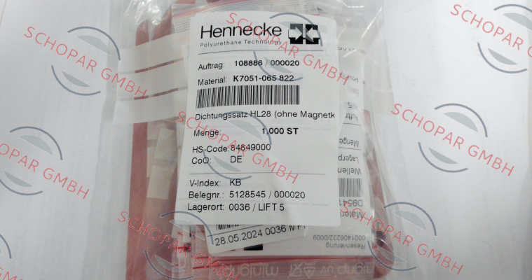 Hennecke-K7051-065 822 price