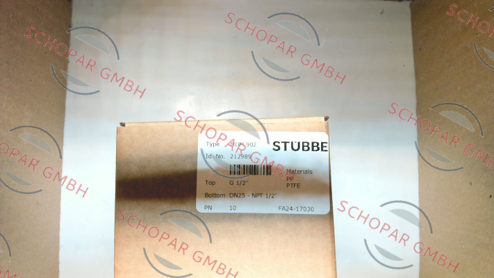 Stübbe-PN: 212989, Type: MDM902 price