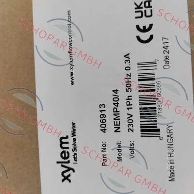 Jabsco-406913 / NEMP 40/4 price