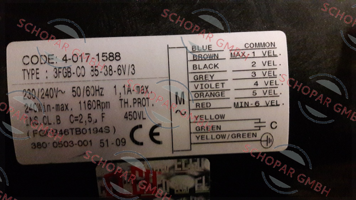 Elco-3FGB.CO.85.38.6V/3 FGFB46TB0194S  *40171588* price