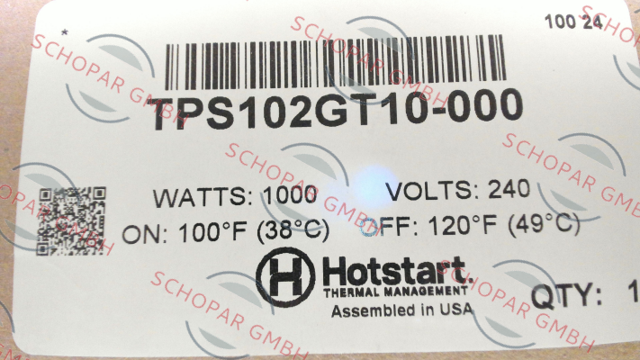 Hotstart-TPS102GT10-000 price