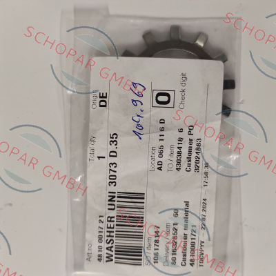 Varisco pumps-Lock washer  481001721 price