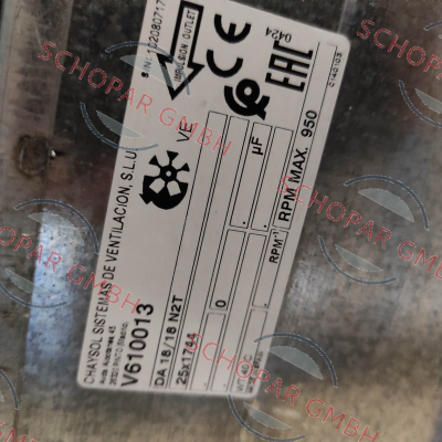 Chaysol-V610013 / DA 18/18 N2T 00 25X1744 VE price