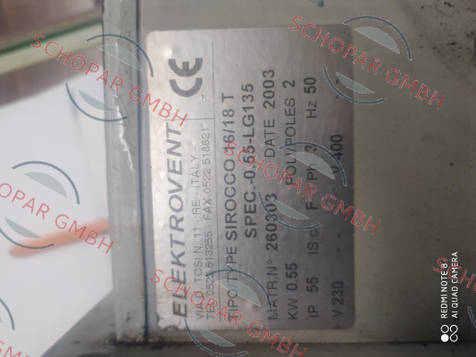 ELEKTROVENT-SIROCCO 16/18 T price