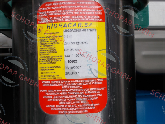 Hidracar-U030A29E1-AI 1"NPT  price