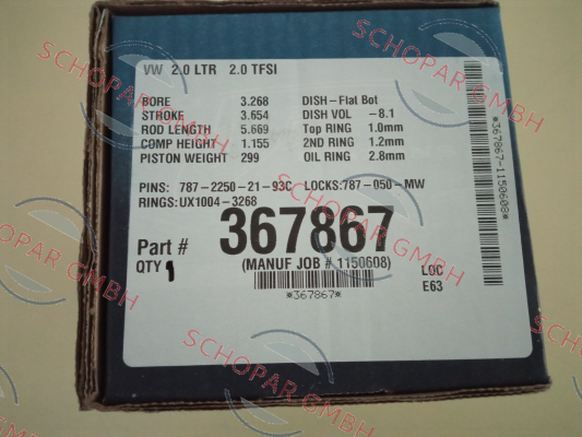 Wiseco-EA888 21mm 83.00 price