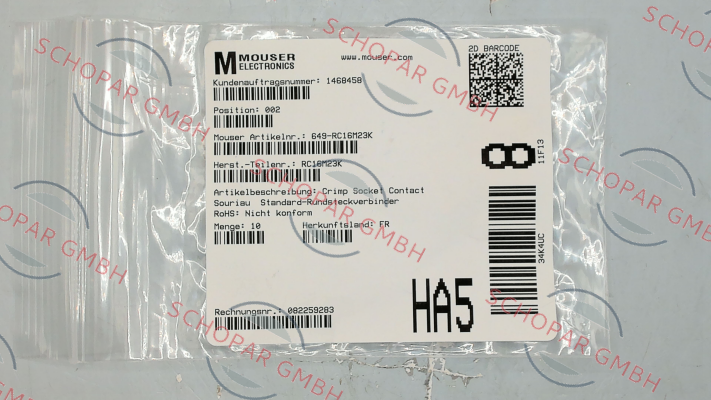 Souriau-RC16M23K price
