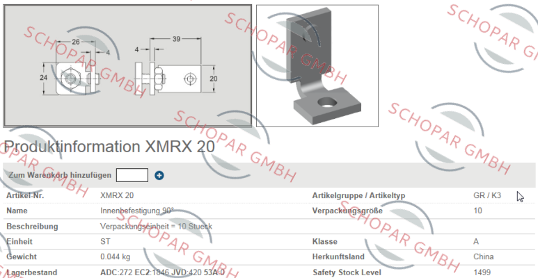 FlexLink-XMRX 20 (1*10)  price