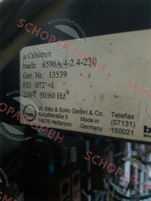 Baelz-Cover for 6590B  price