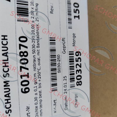 BIW Isolierstoffe GmbH-S030-250 price