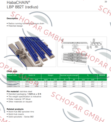 Habasit-C0882K1200LFTR-N4 price