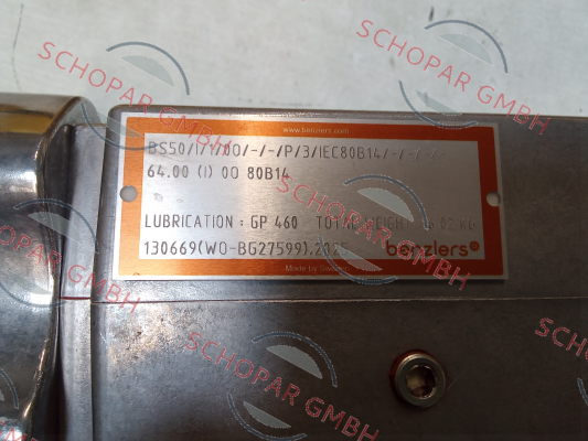 Benzlers-BS50 I O0 IEC 80B14 price