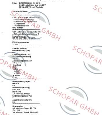 Schniewindt-803/60-V / 24703526040641R-018816 price