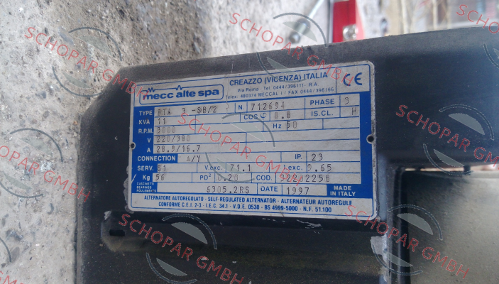 Mecc Alte-Collector For BTA 3-SB/2 N. 712694  price