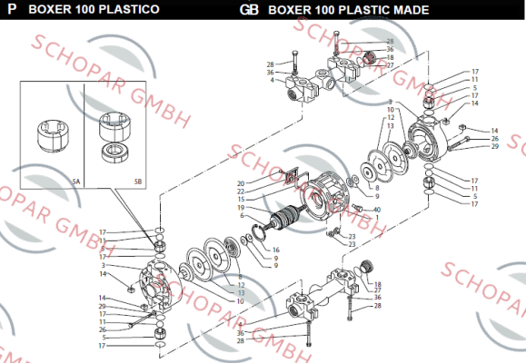 Debem-pneumatic exchanger - item 19 FOR BOXER 150 price