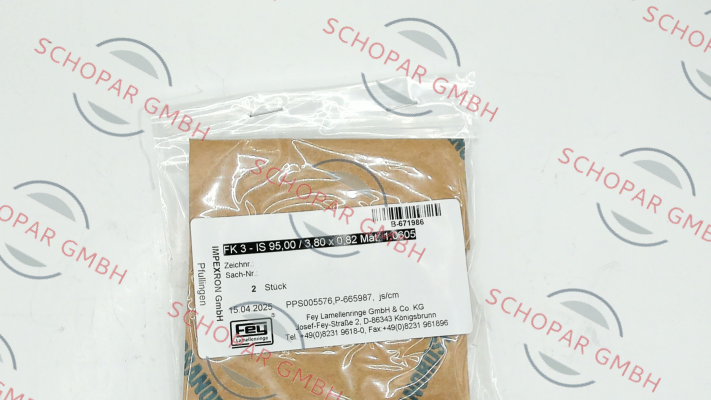 Fey-FK 3 - IS 95,00 / 3,80 x 0,82 Mat. 1.0605 (PPS005576) price