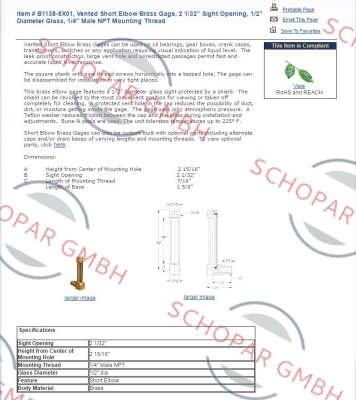 Oil-Rite-B-1138-8X01  price