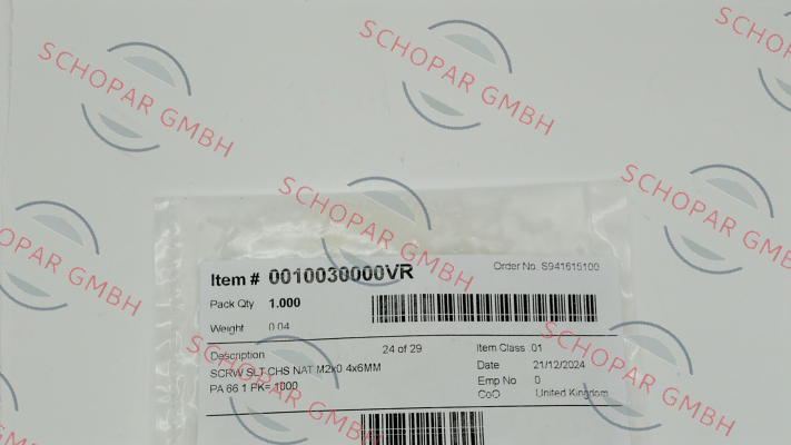 Essentra Components-0010030000VR price