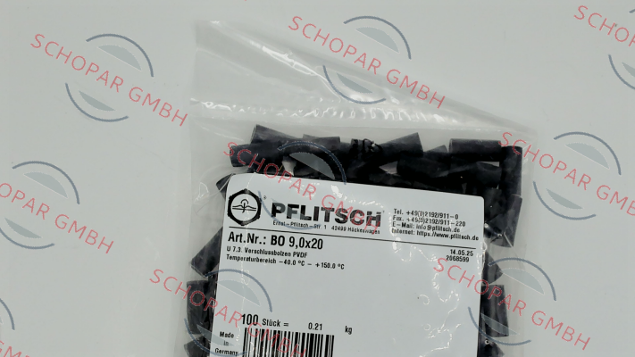 PFLITSCH-BO9,0X20 price