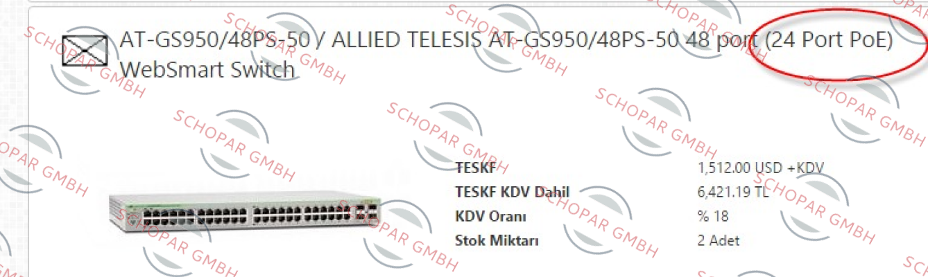 Allied Telesis-AT-GS950/48PS-50  price