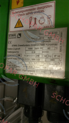 Stahl CraneSystems-( 3310019) for ST 2010-8/2 2/1 price
