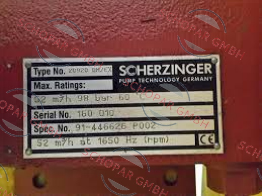 Scherzinger-20920 DM/EX (400048)  price
