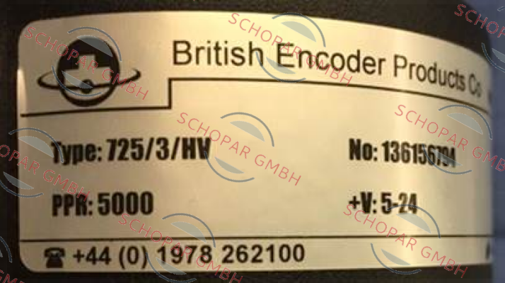 British Encoder-725/3-S-F1-5000-Q-HV-2-SY-ST-IP50 price
