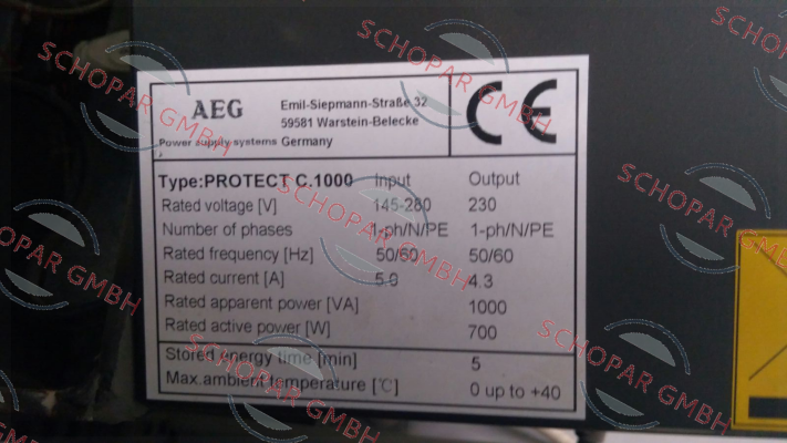 AEG-PROTECT C.1000  price