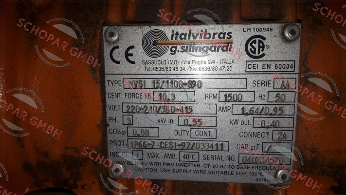 Italvibras-MVSI 15/1100-S90 obsolete, replace,emt MVSI 15/1100-S02  price