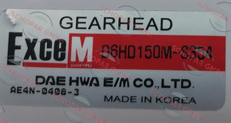 Daehwa-D6HD150M-S354 (decelerator)  price