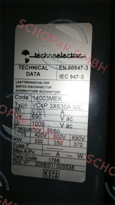 Technoelectric-TEH14003 price