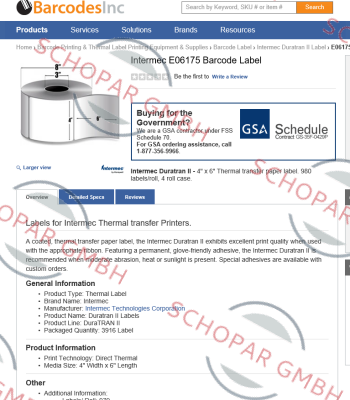 Intermec (Honeywell)-I20064  price